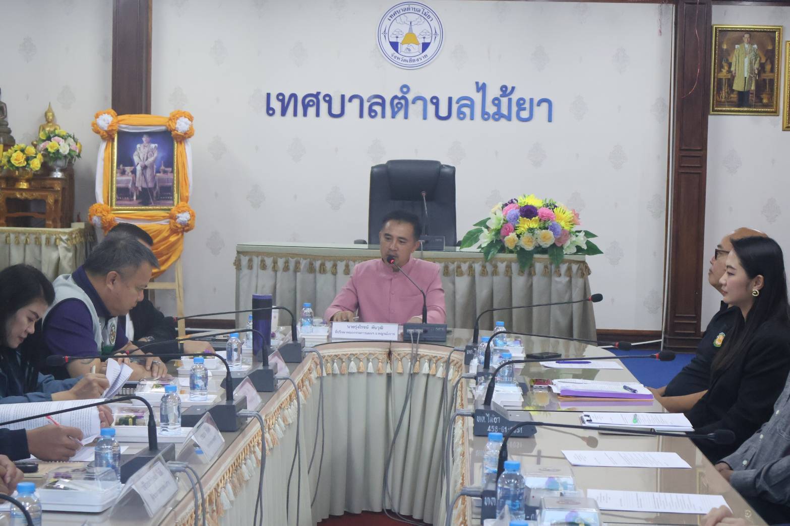 เข้าร่วมการประชุมคณะกรรมการประสานแผนพัฒนาองค์กรปกครองส่วนท้องถิ่นระดับอำเภอ ณ เทศบาลตำบลไม้ยา