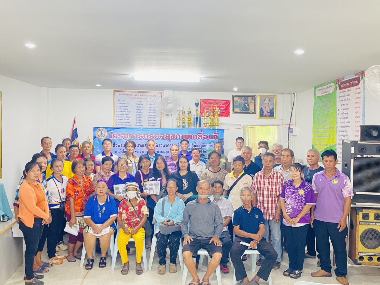 โครงการตรวจสุขภาพเคลื่อนที่ ฯ ให้กับกลุ่มเป้าหมาย บ้านสันสะลีก หมู่ 1 ตำบลเม็งราย