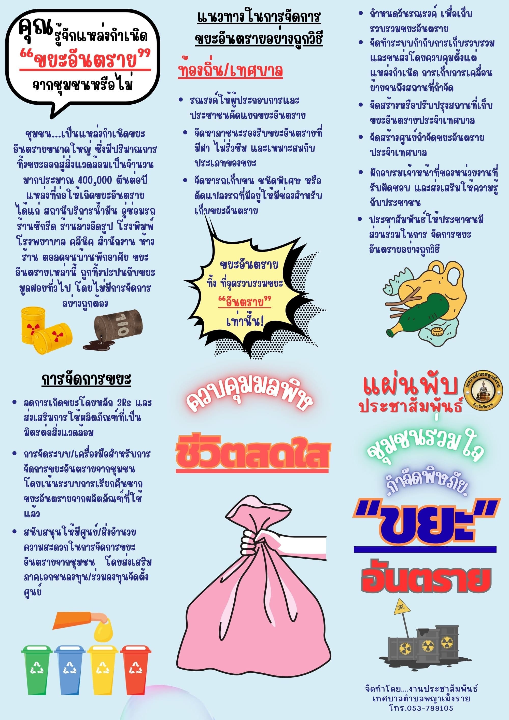 แผ่นพับประชาสัมพัพนธ์ 