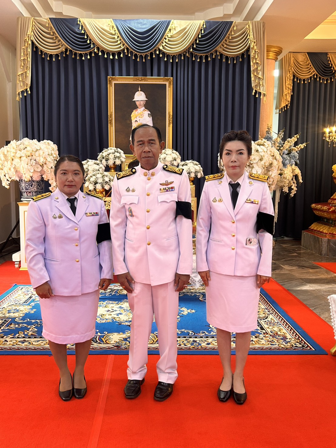 พิธีถวายน้ำสรงพระศพและลงนามถวาย ความอาลัยเบื้องหน้าพระรูปสมเด็จพระเจ้าลูกเธอ เจ้าฟ้าพัชรกิติยาภานเรนทิราเทพยวดี กรมหลวงราชสาริณีสิริพัชรมหาวัชรราชธิดา