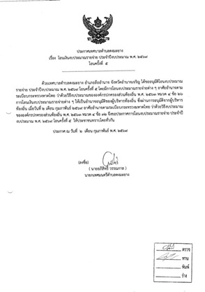 ประกาศเทศบาลตำบลดงมะยาง เรื่อง โอนเงินงบประมาณรายจ่าย ประจำปีงบประมาณ พ.ศ. 2569 โอนครั้งที่ 5