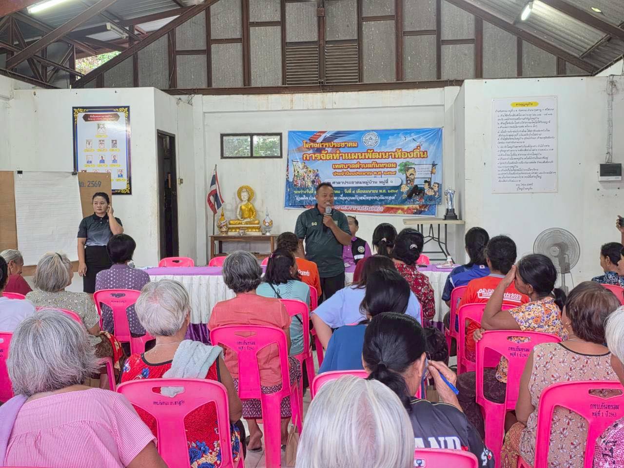 วันที่ 19 มีนาคม 2569 โครงการประชาคมการจัดทำแผนพัฒนาท้องถิ่น เทศบาลตำบลกันทรอม  ประจำปีงบประมาณ พ.ศ. 2569 ณ ศาลาประชาคม บ้านกันทรอม หมู่ที่1