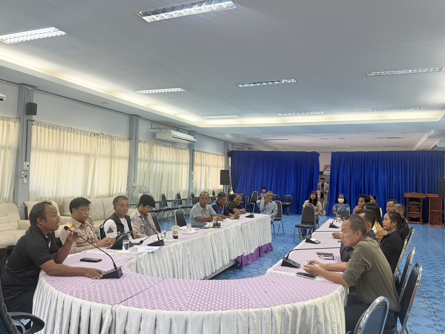 วันที่ 20 กรกฎาคม 2569 การประชุมรับฟังการเสนอคำขอรับงบประมาณขยายเขตไฟฟ้าเพื่อการเกษตรตำบลกันทรอม